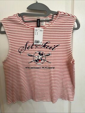NWT H&M Mickey Mouse Nautical top